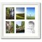 ArtToFrames Collage Photo Picture Frame with 6 - 5x7 inch Openings, Framed in White with Over 62 Mat Color Options and Plexi Glass (CSM-3966-2041)